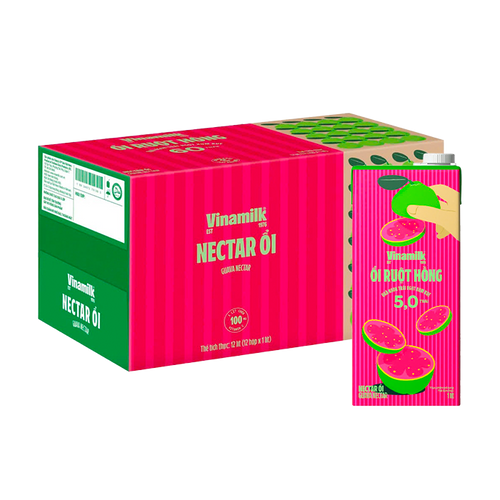 [Thùng] Nước Vfresh Ổi Ép Nectar 1L x 12 Hộp