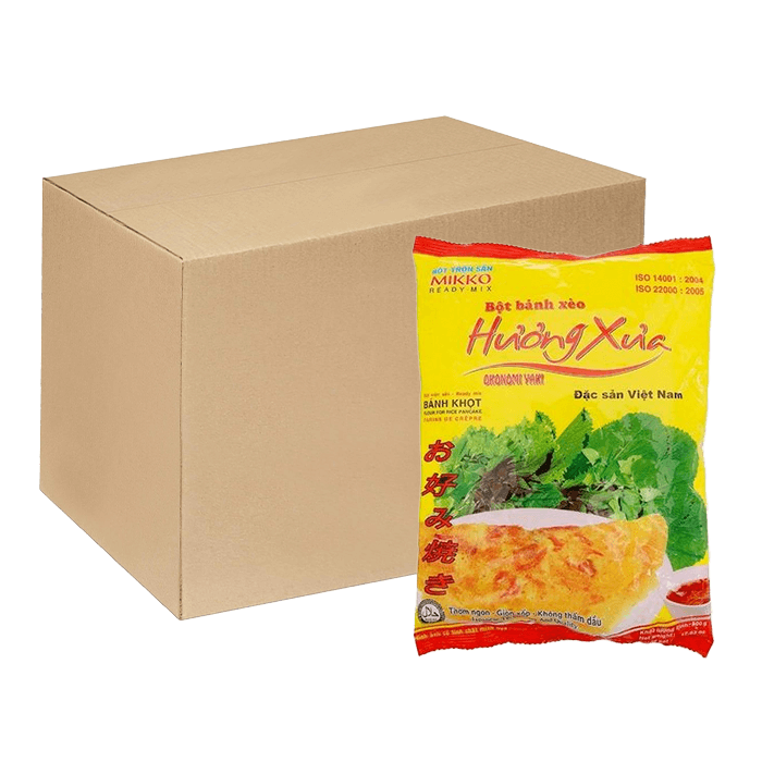 [Thùng] Bột Bánh Xèo Mikko Hương Xưa 500g x 40 Gói