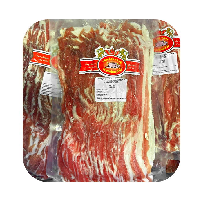 Ba Rọi Heo Cắt Lát Đông Lạnh 2mm NH Foods 1kg