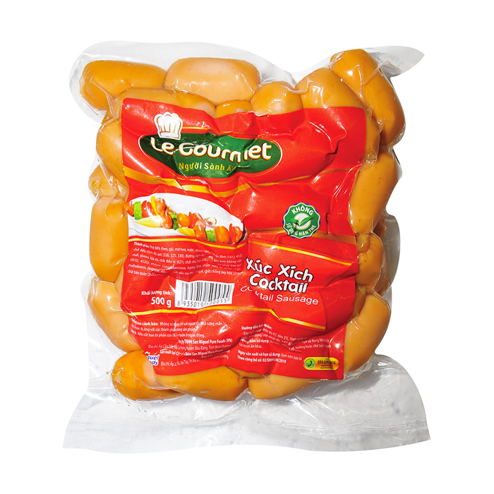 Xúc Xích Cocktail Đông Lạnh Le Gourmet Gói 500g