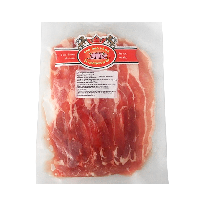 Ba Rọi Heo Cắt Lát Đông Lạnh 2mm NH Foods 250g