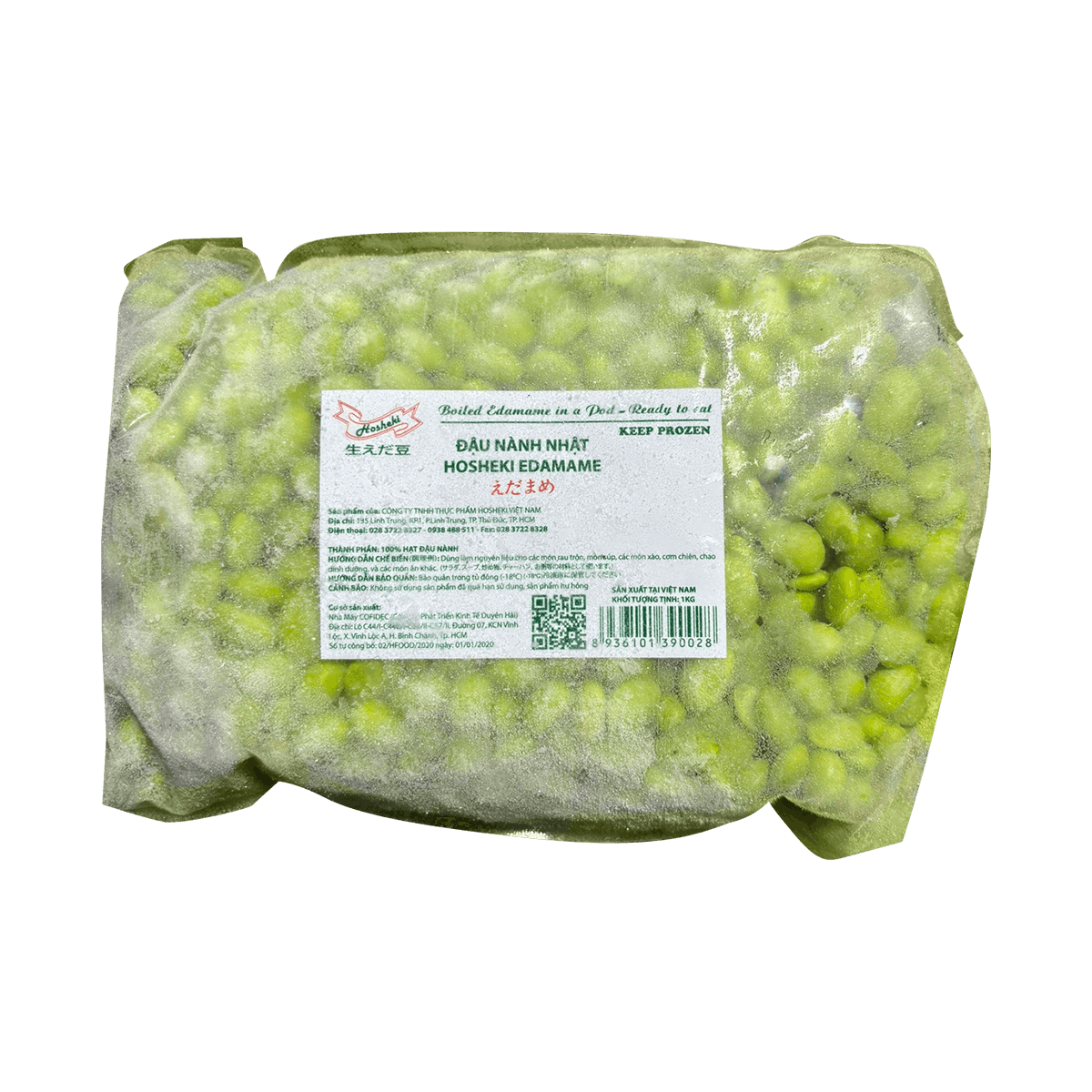 Đậu Nành Nhật Hạt Đông Lạnh Edamame 1kg