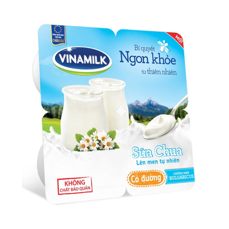 Vinamilk Yogurt - Sweetened 100g x 4 Boxes