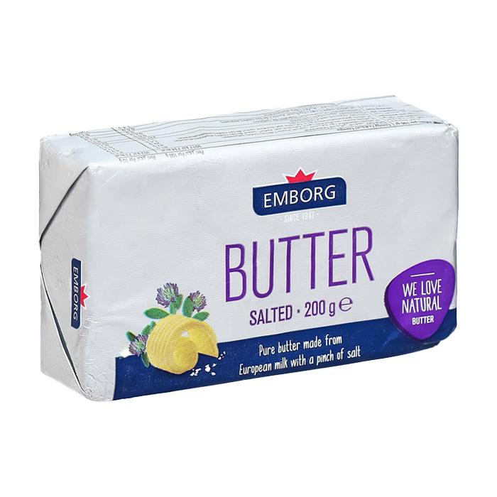 Bơ Mặn Emborg 200g 80% Chất Béo