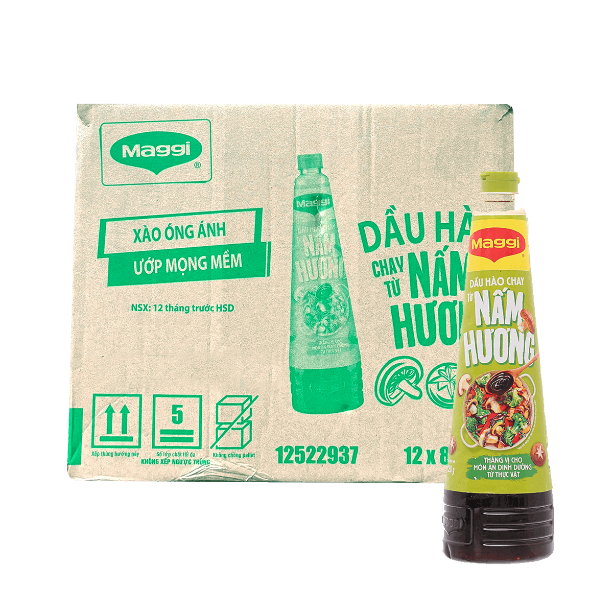 [Thùng] Dầu Hào Nấm Hương Maggi 820g x 12 Chai