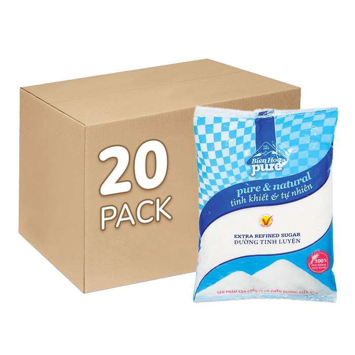 [Bao] Đường Biên Hòa Pure Cành Mai 1kg x 20 Gói