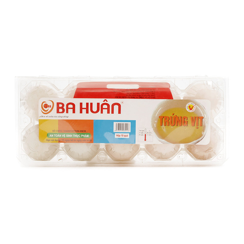 Trứng Vịt Ba Huân 65g Hộp 10 Quả