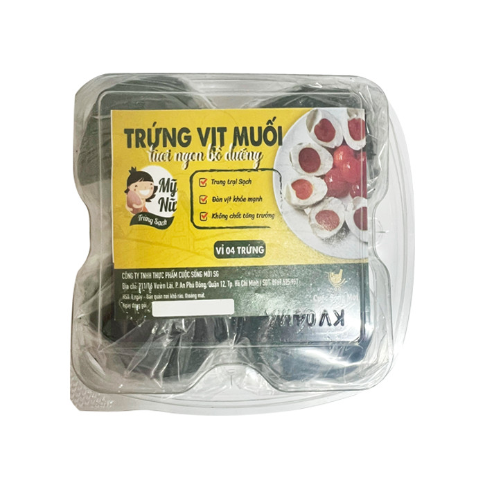 Trứng Vịt Muối Mỹ Nữ Hộp 4 Quả