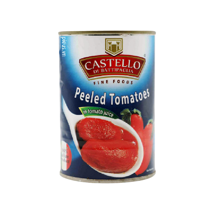 Cà Chua Nguyên Trái Lột Vỏ Castello 400g