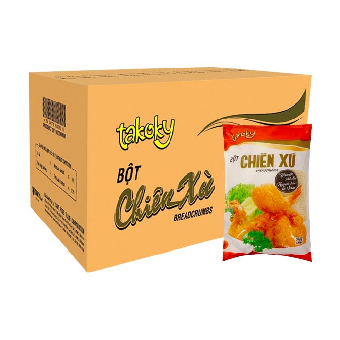[Thùng] Bột Chiên Xù Takoky 1kg x 10 Gói