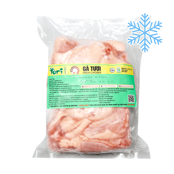 Cánh Giữa Gà Đông Lạnh Koyu 1kg