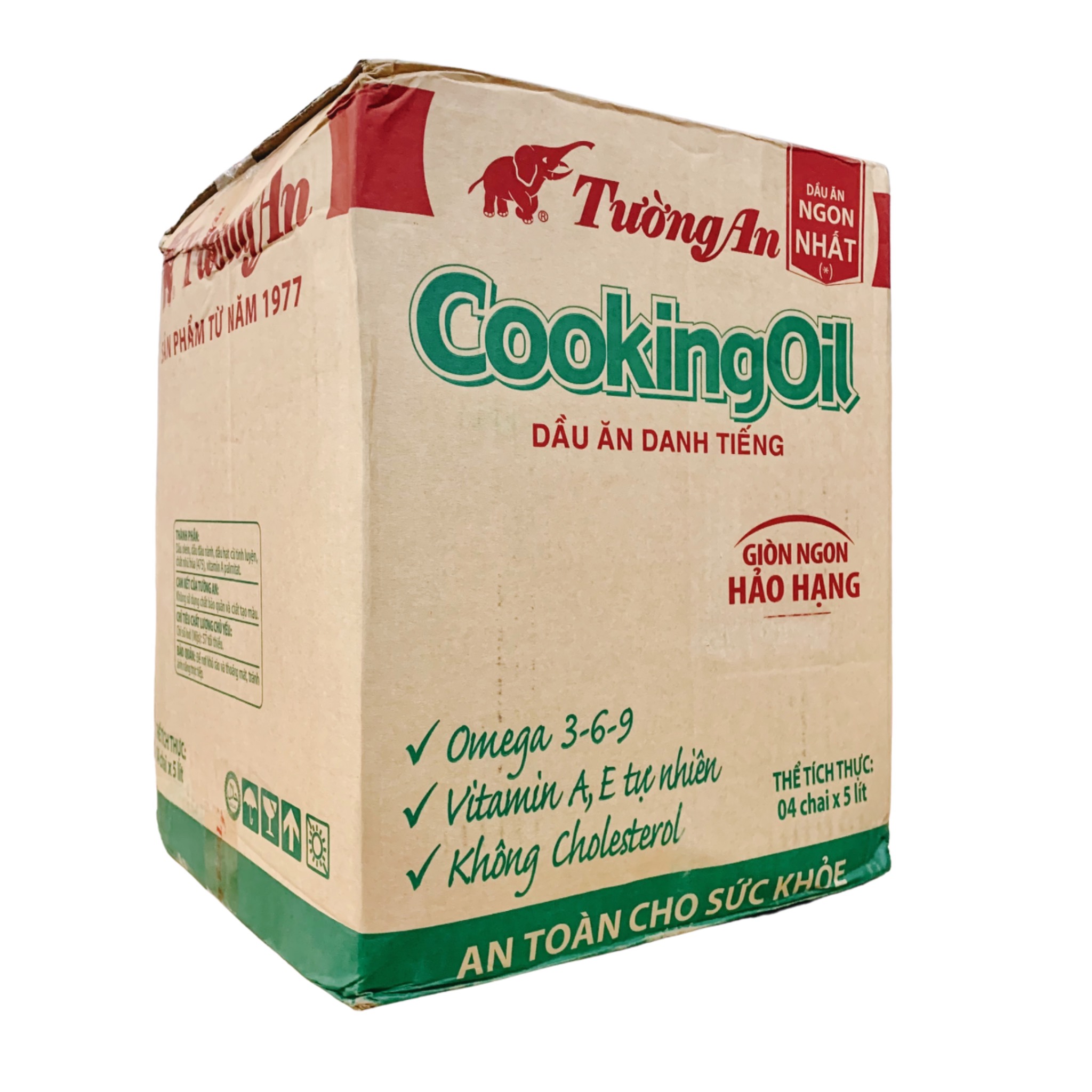 [Thùng] Dầu Ăn Tường An 5L x 4 Chai