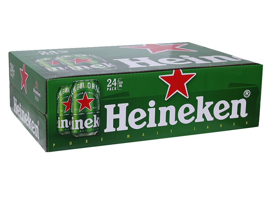 [Thùng] Bia Heineken Lon Cao 330ml x 24 Lon