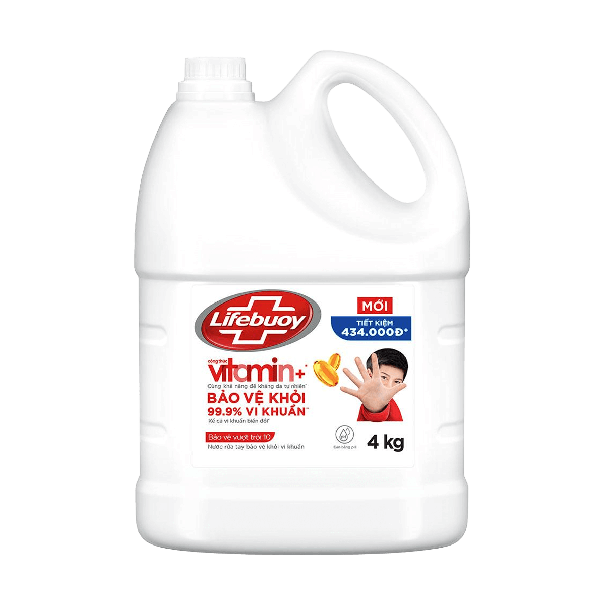 Nước Rửa Tay Lifebuoy Đỏ - Bảo Vệ Vượt Trội 4kg