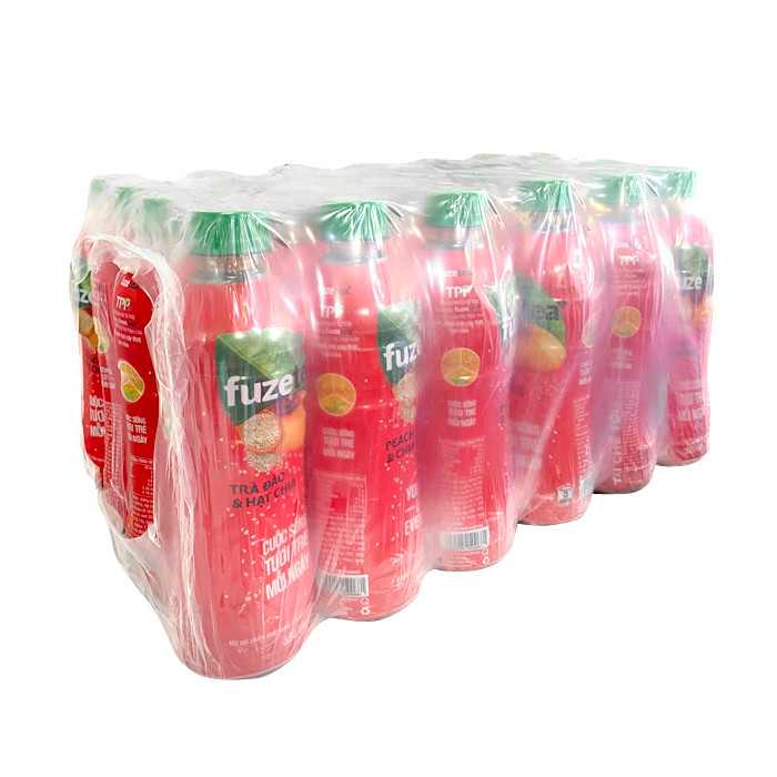 [Carton] F​​uzetea Peach With Chia Seed Tea 450ml x 24 Bottles