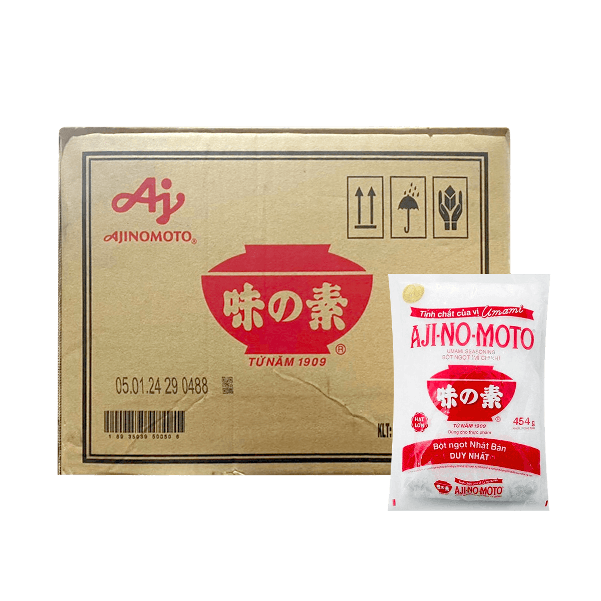 [Thùng] Bột Ngọt Ajinomoto Hạt Lớn 454g x 40 Gói