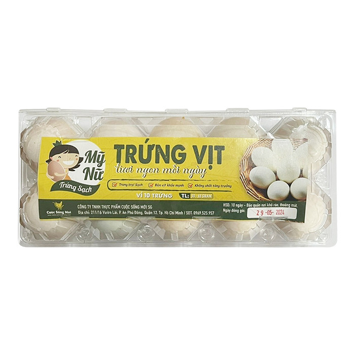 Trứng Vịt Mỹ Nữ Hộp 10 Quả