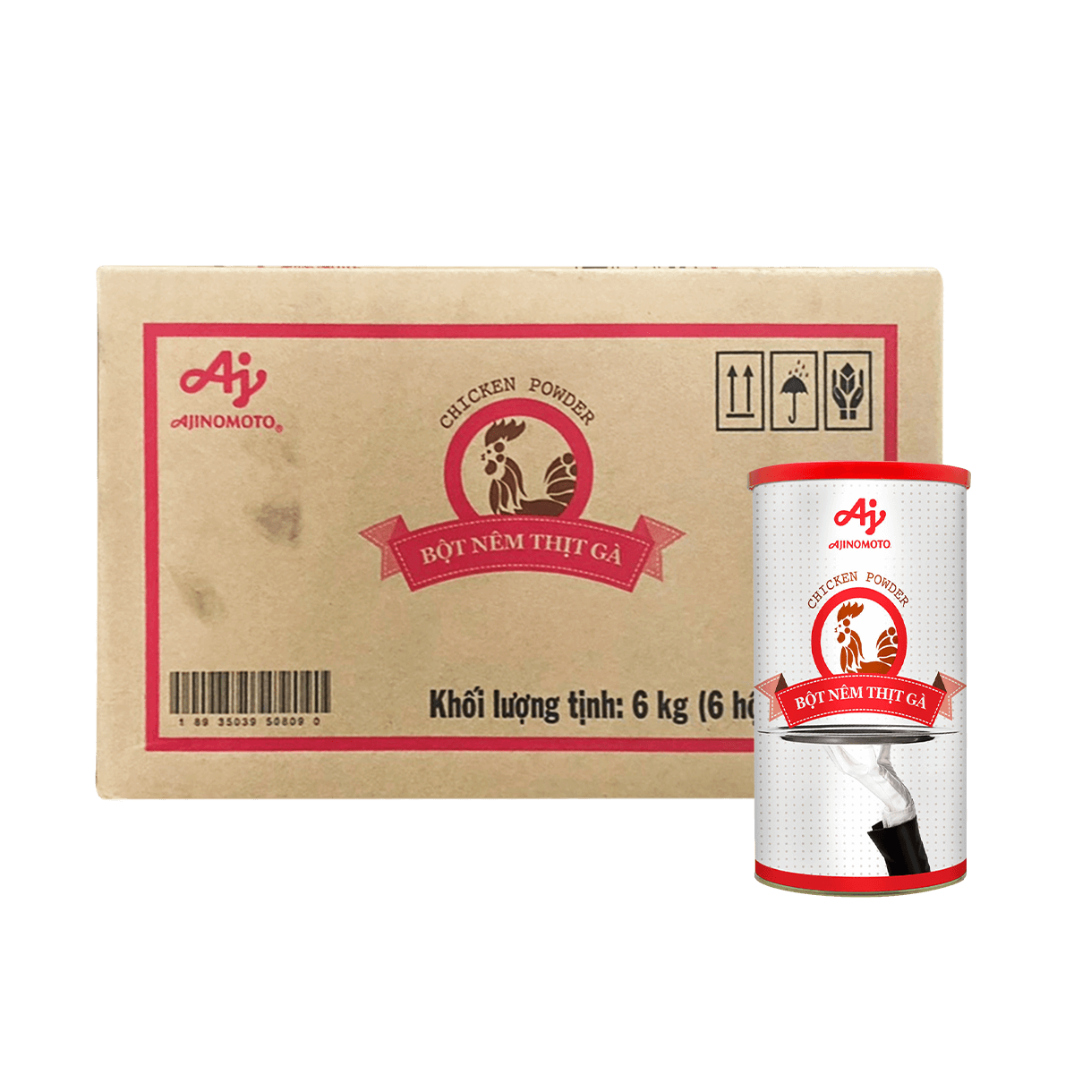 [Thùng] Bột Thịt Gà Ajinomoto 1kg x 6 Hộp