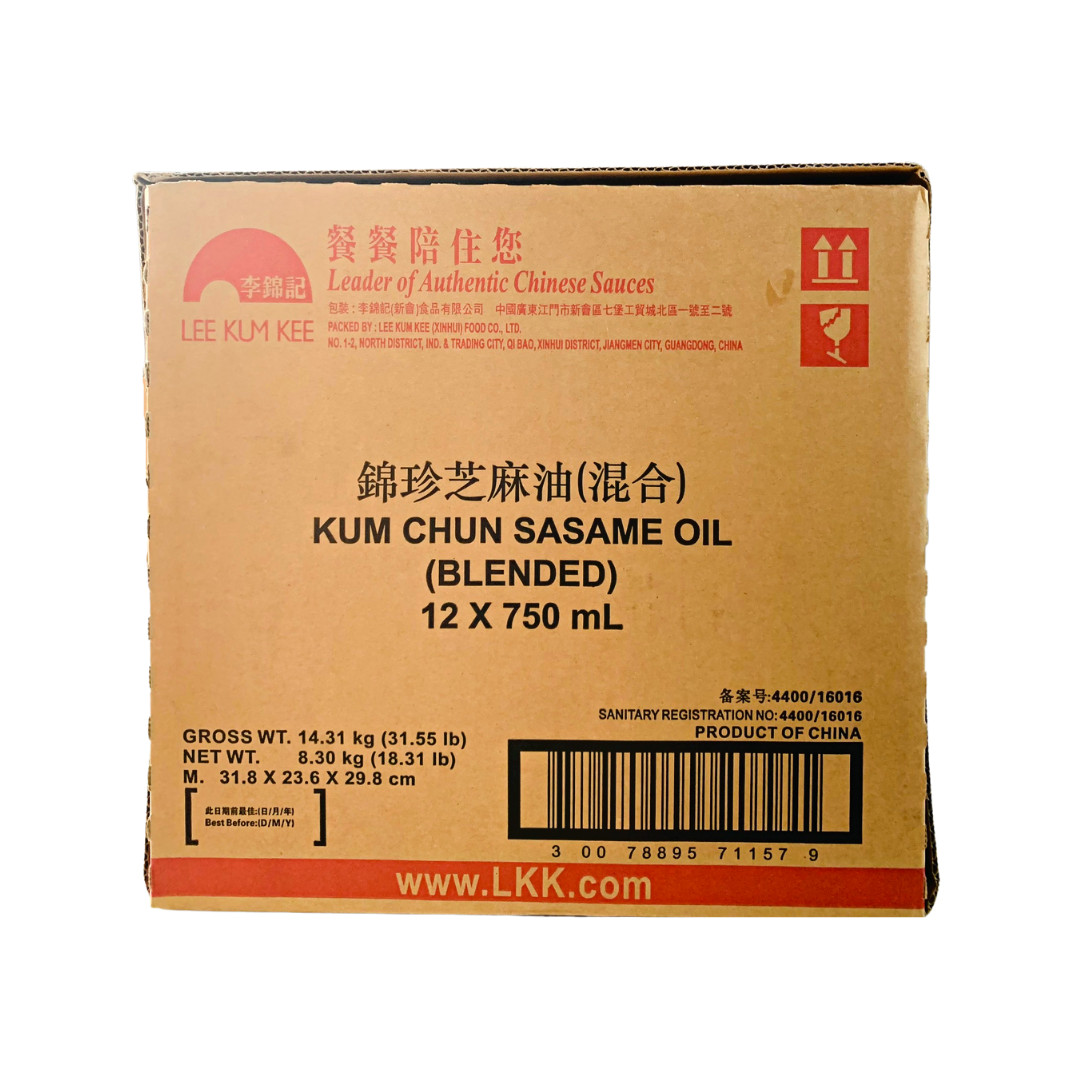 [Thùng] Dầu Mè Lee Kum Kee 750ml x 12 Chai