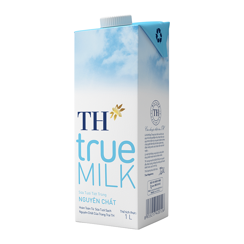 TH True Milk Pasteurized - No Sugar 1L