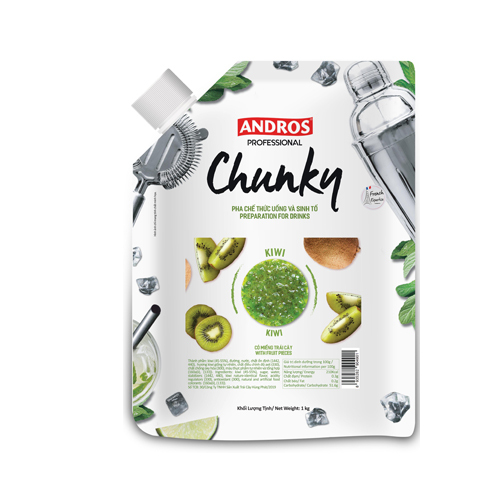 Mứt Andros Chunky Kiwi Túi 1kg