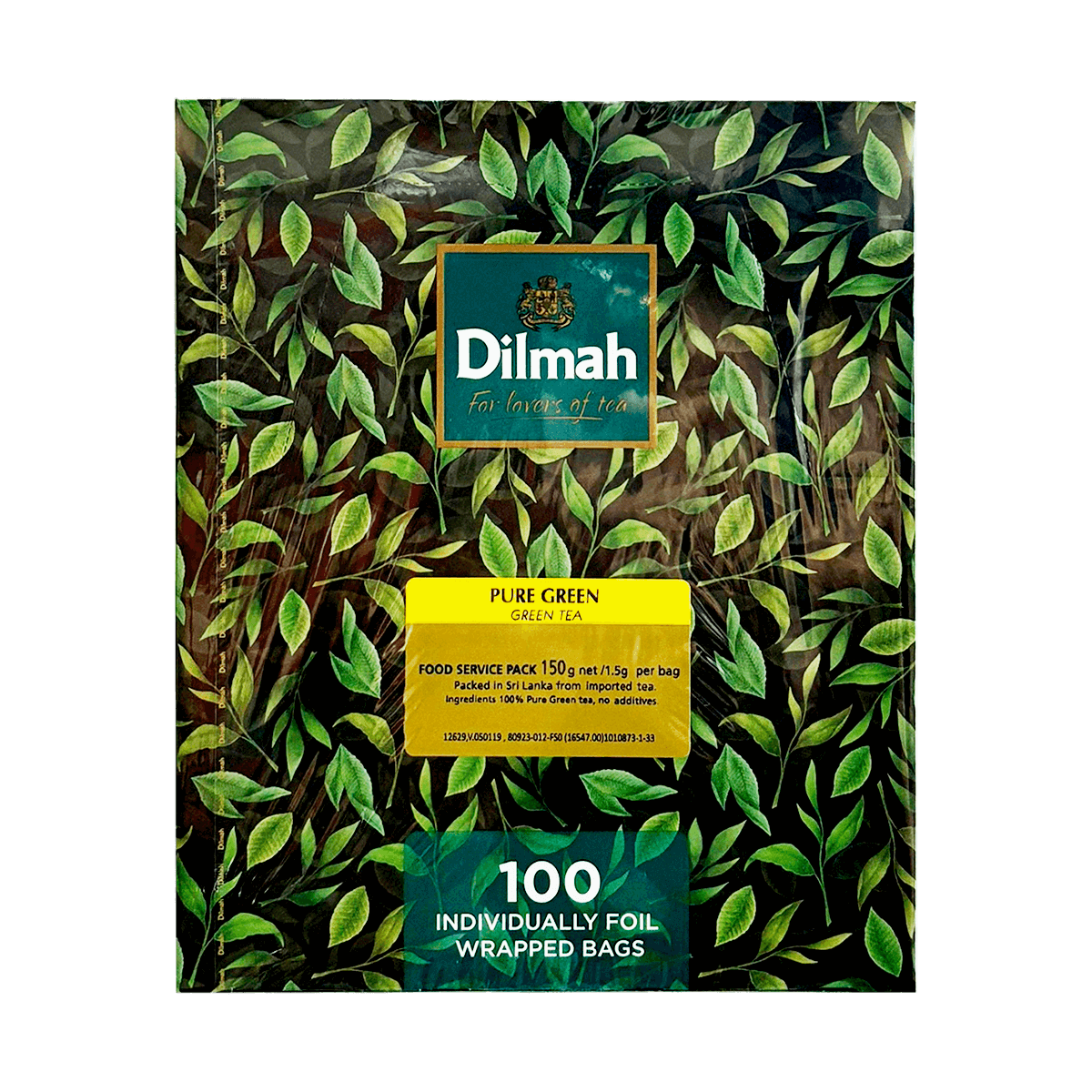 Dilmah Pure Green Foil Tea 1.5g x 100 Packs