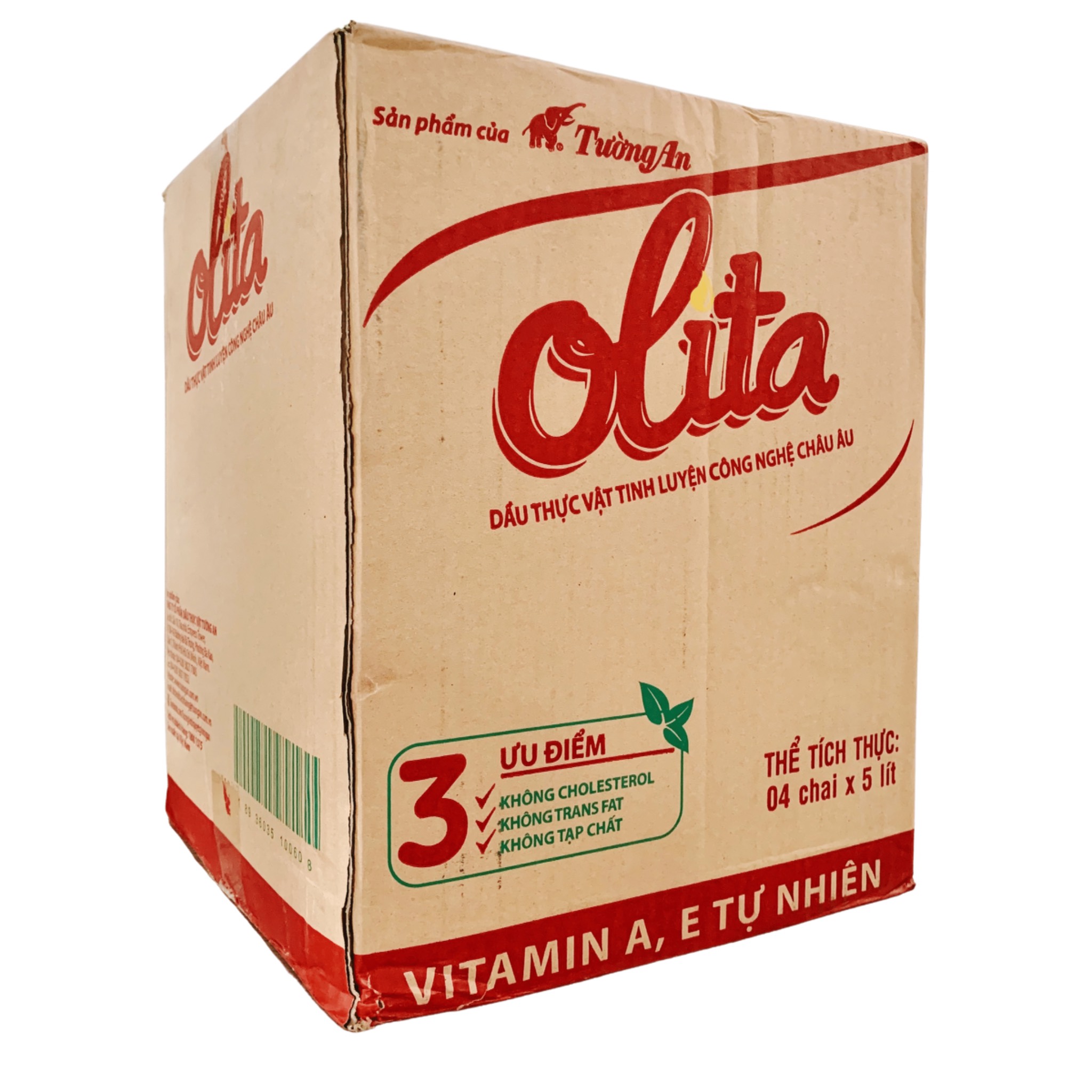 [Thùng] Dầu Thực Vật Tinh Luyện Olita Tường An 5L x 4 Chai