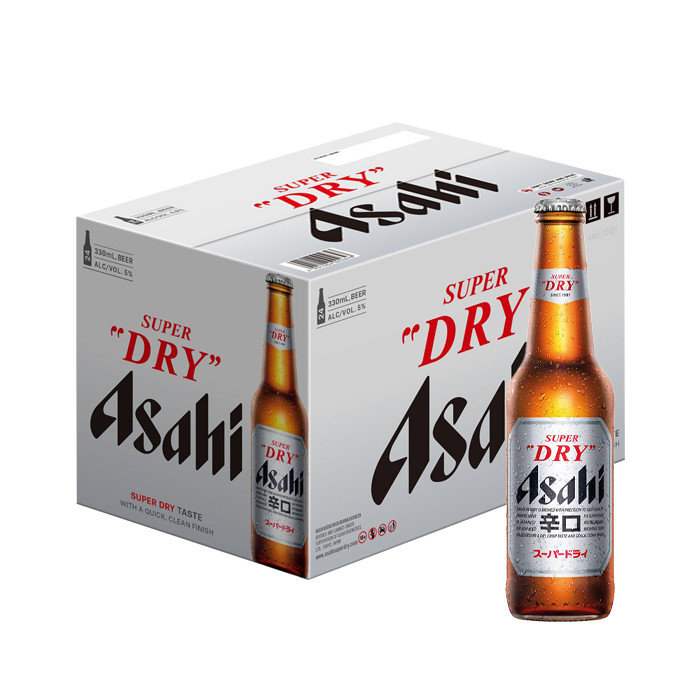 [Thùng] Bia Asahi Super Dry 330ml x 24 Chai