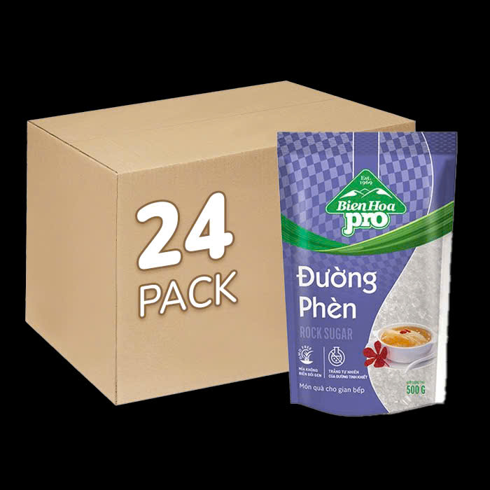 [Bao] Đường Phèn Biên Hòa 0.5kg x 24 Gói