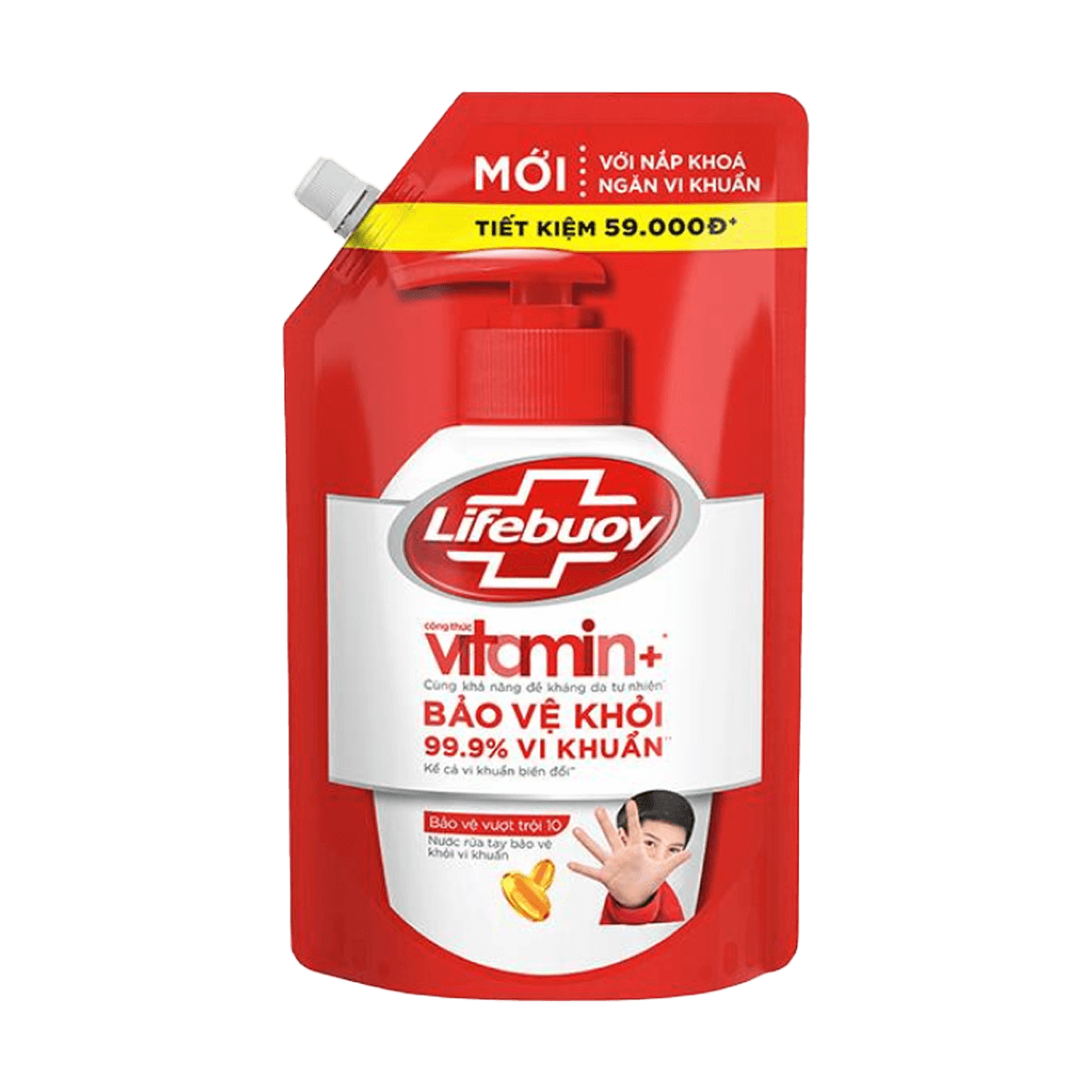 Nước Rửa Tay Lifebuoy Đỏ - Bảo Vệ Vượt Trội 1kg
