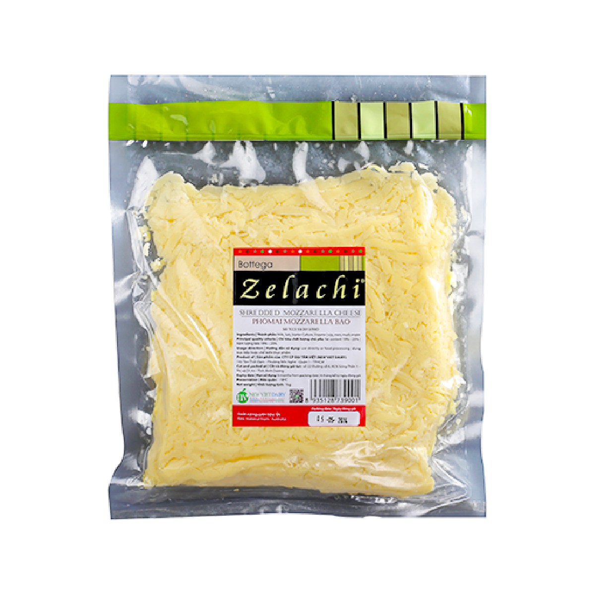 Phô Mai Mozzarella Bào Bottega Zelachi 1kg