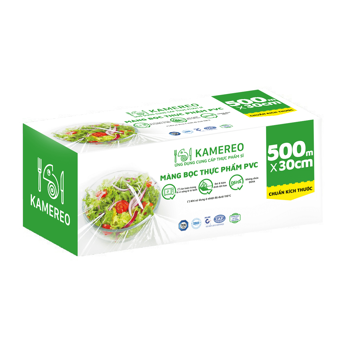 Màng Bọc Thực Phẩm Có Hộp Kamereo 30cm x 500m