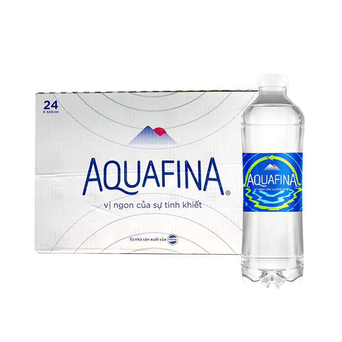 [Thùng] Nước Tinh Khiết Aquafina 500ml x 24 Chai