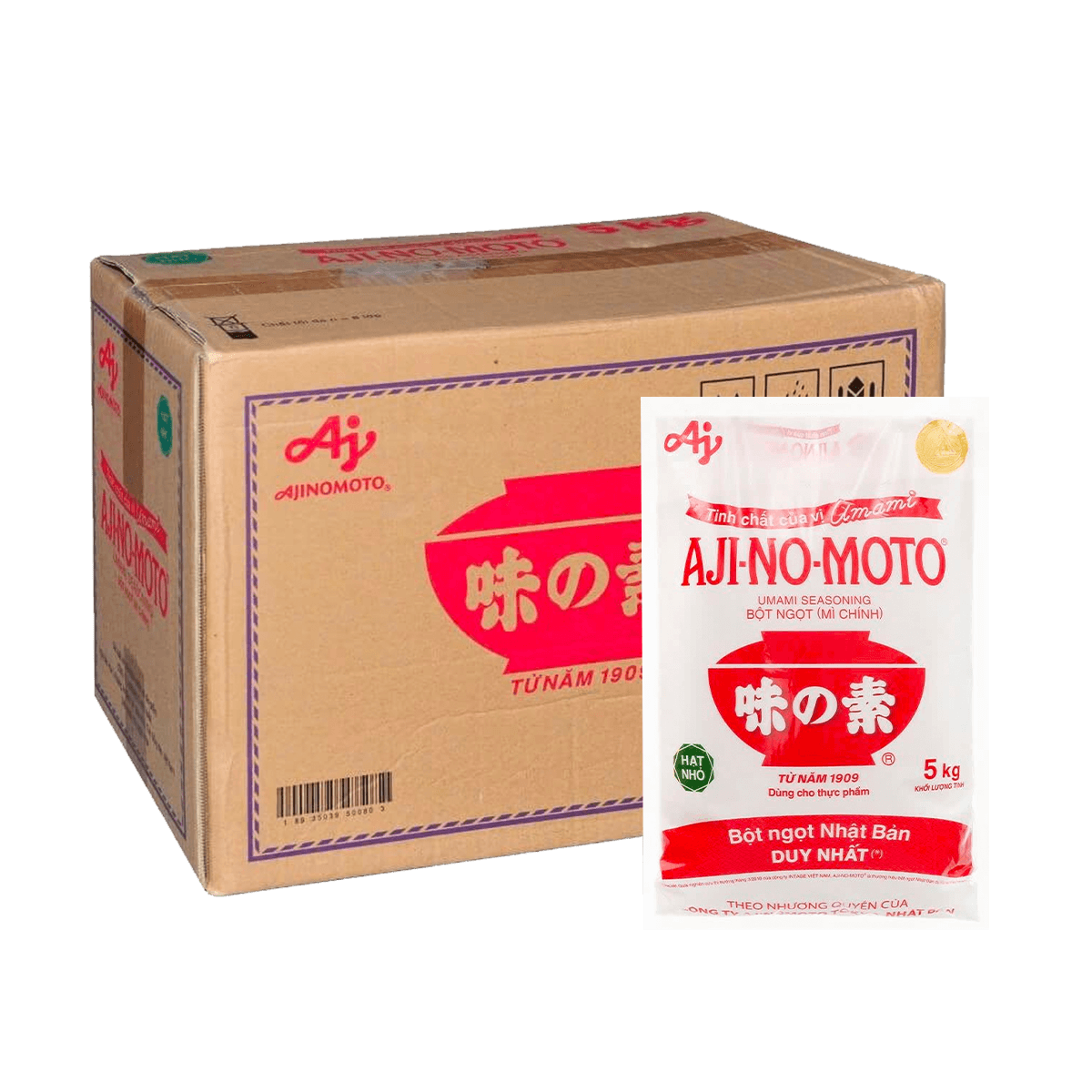 [Thùng] Bột Ngọt Ajinomoto Hạt Nhỏ 5kg x 4 Gói