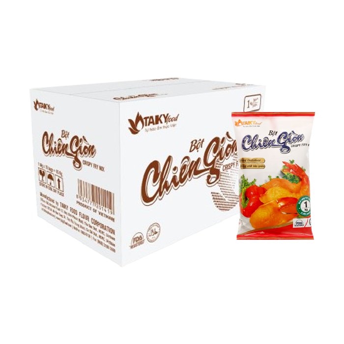 [Thùng] Bột Chiên Giòn Tài Ký 1Kg x 10 Gói