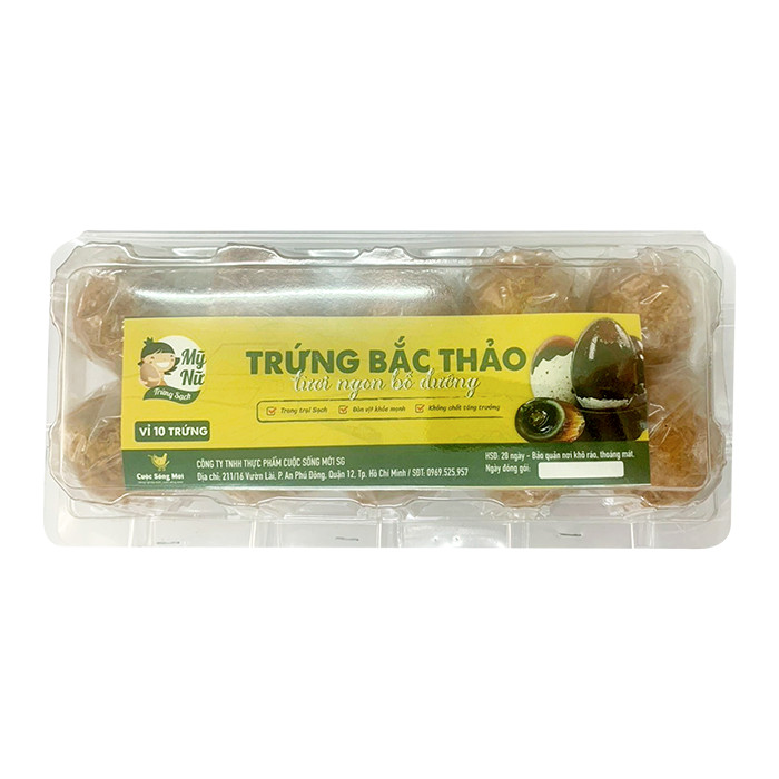 Trứng Vịt Bắc Thảo Mỹ Nữ Hộp 10 Quả