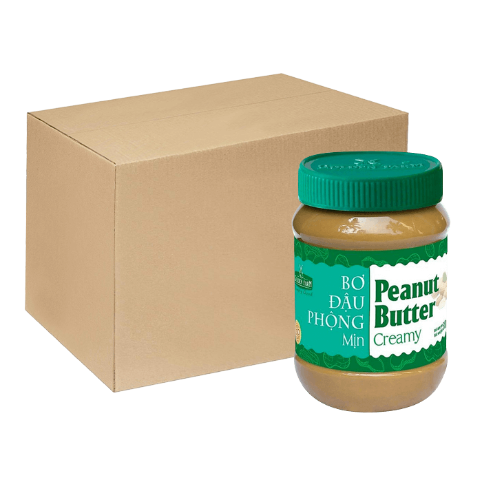 [Thùng] Bơ Đậu Phộng Mịn Golden Farm 510g x 12 Hộp