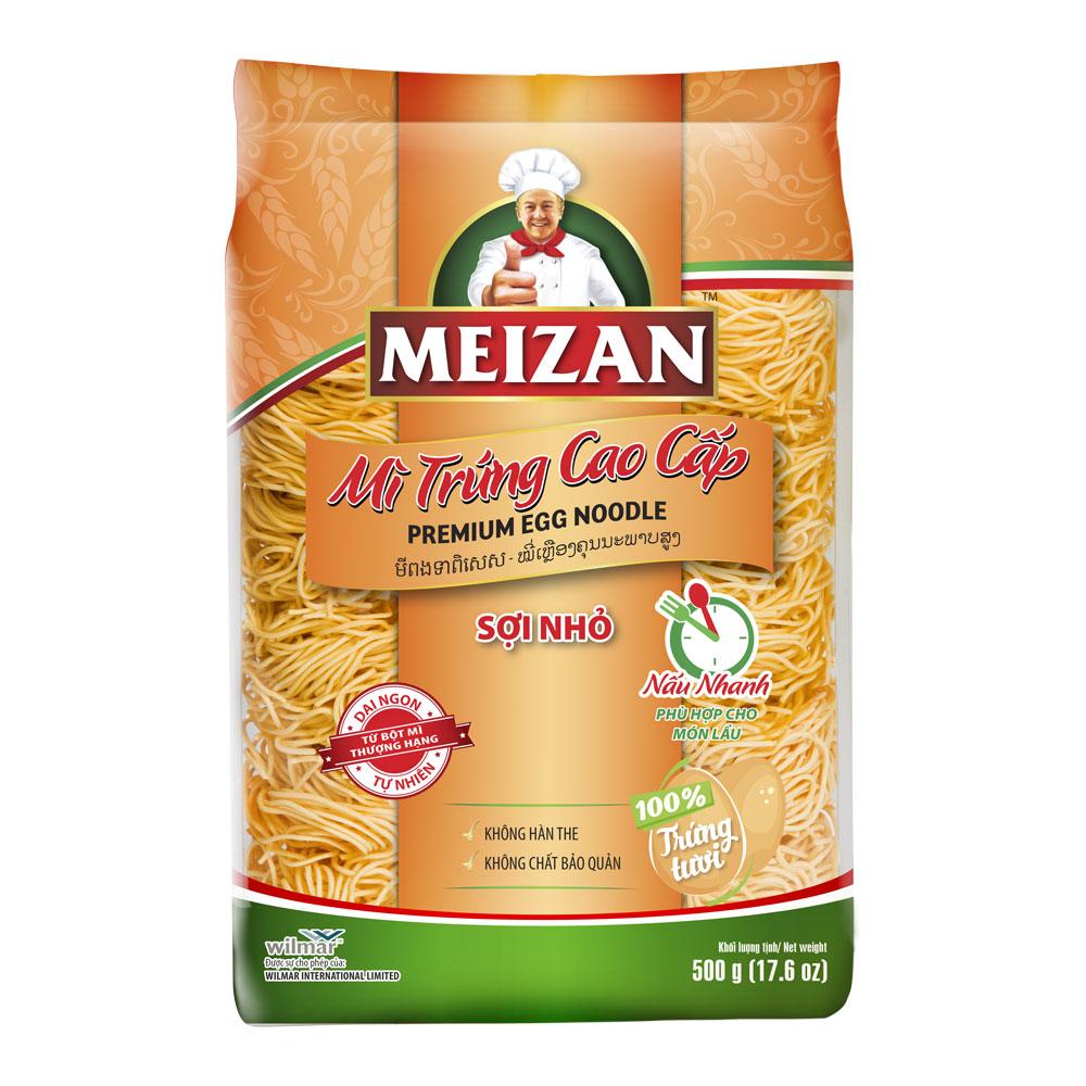 Mì Trứng Sợi Nhỏ Cao Cấp Meizan 500g