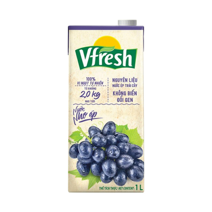 Vfresh Fruit Juice Grape 1L