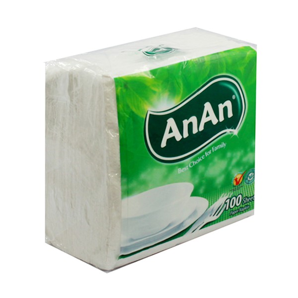 Khăn Ăn AnAn 330 x 330mm 100 Tờ