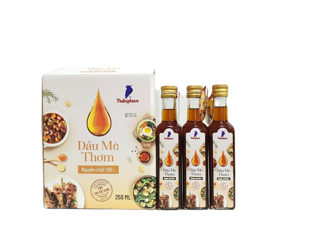 [Thùng] Dầu Mè Nakydaco 250ml x 12 Chai