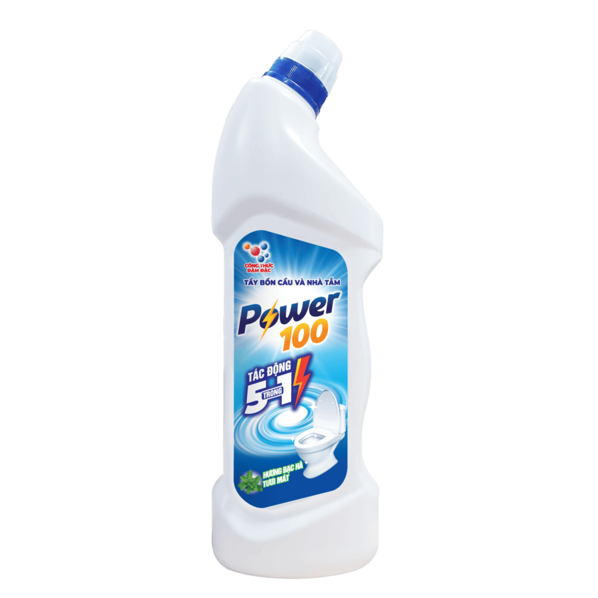 Nước Tẩy Bồn Cầu Và Nhà Tắm POWER100 Hương Bạc Hà 900ml
