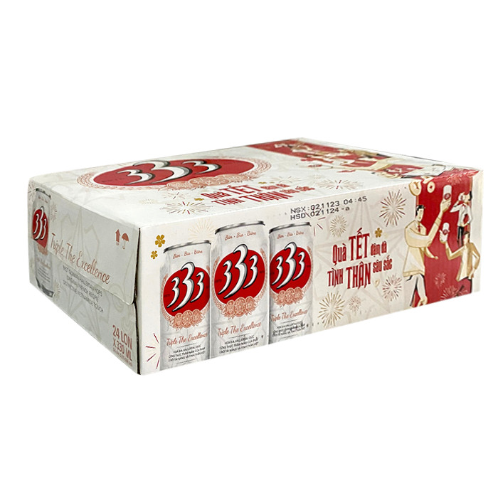 [Thùng] Bia 333 330ml x 24 Lon