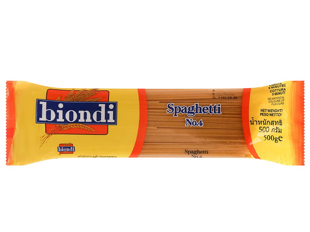 Mì Spaghetti Số 4 Biondi 500g