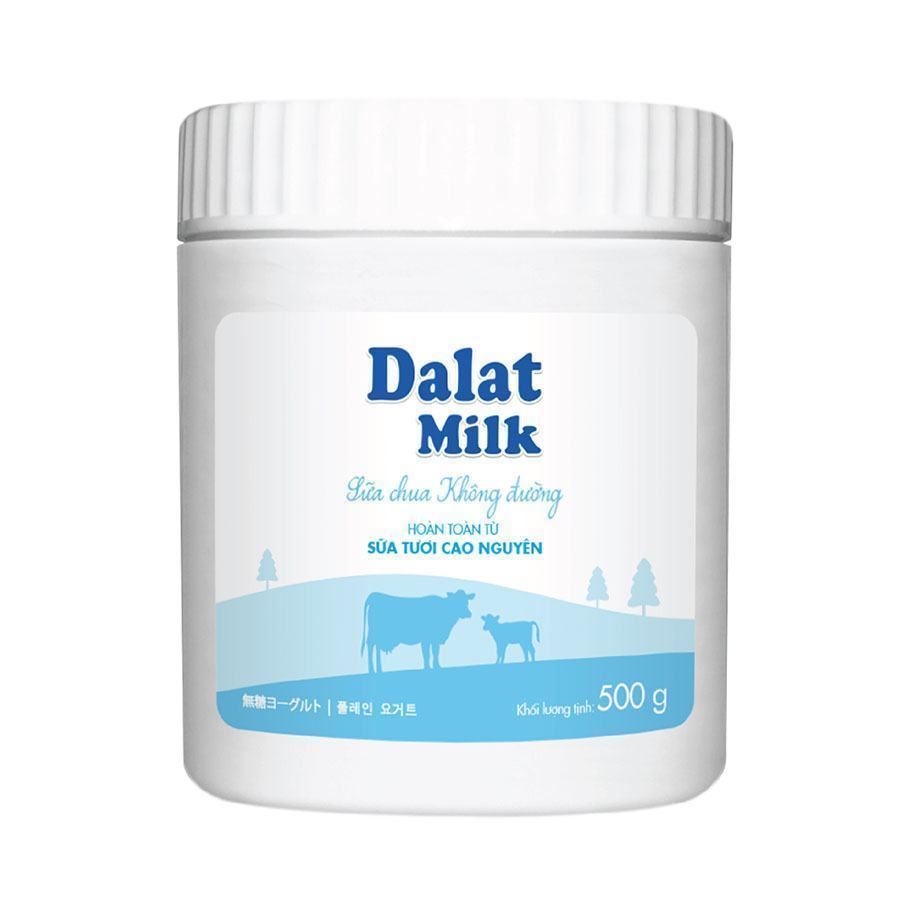 Sữa Chua Không Đường Dalat Milk 500g