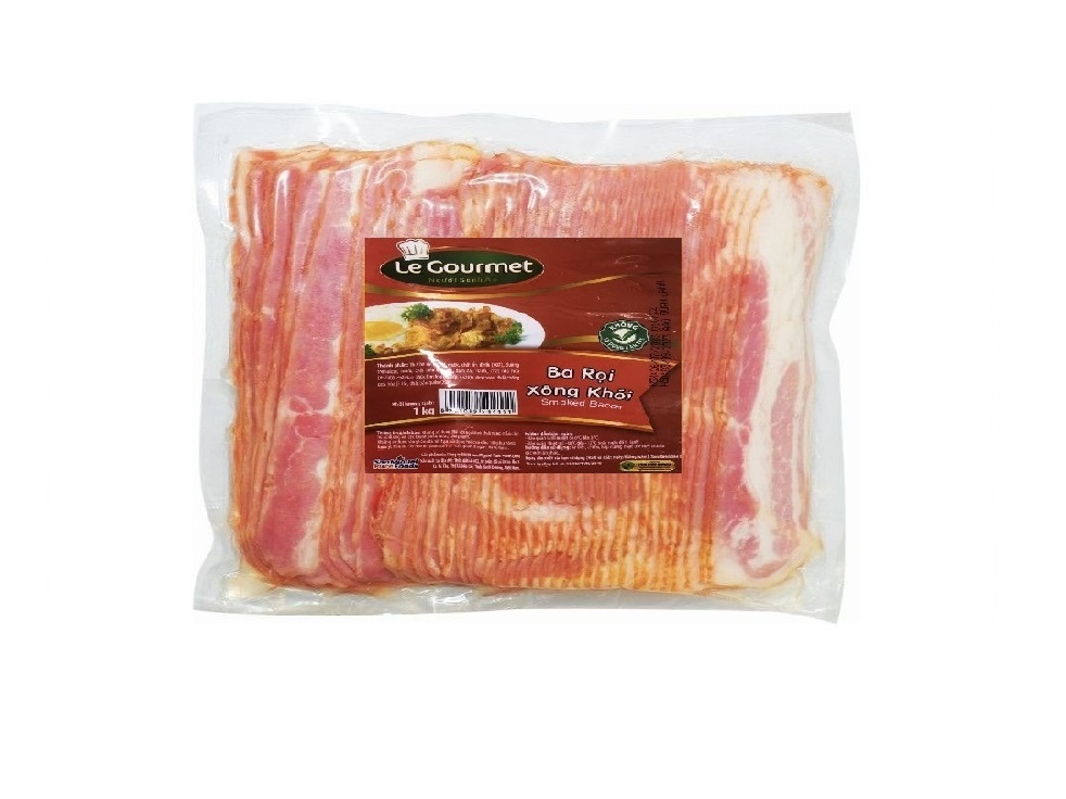 Le Gourmet Frozen Smoked Pork Belly XL 1kg Package