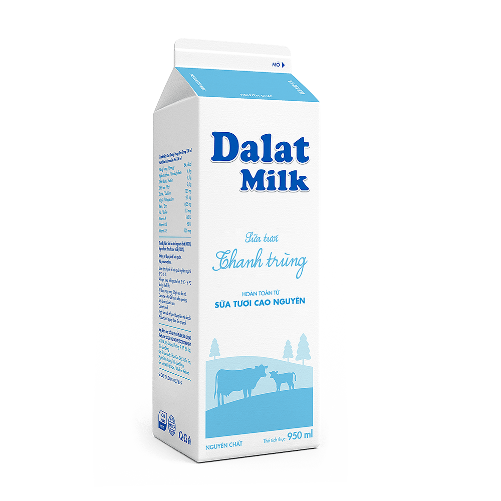 Sữa Tươi Thanh Trùng Dalat Milk 950ml