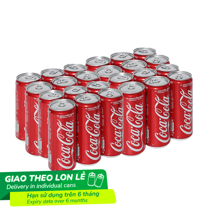 Combo 24 Lon Lẻ Coca-Cola 320ml