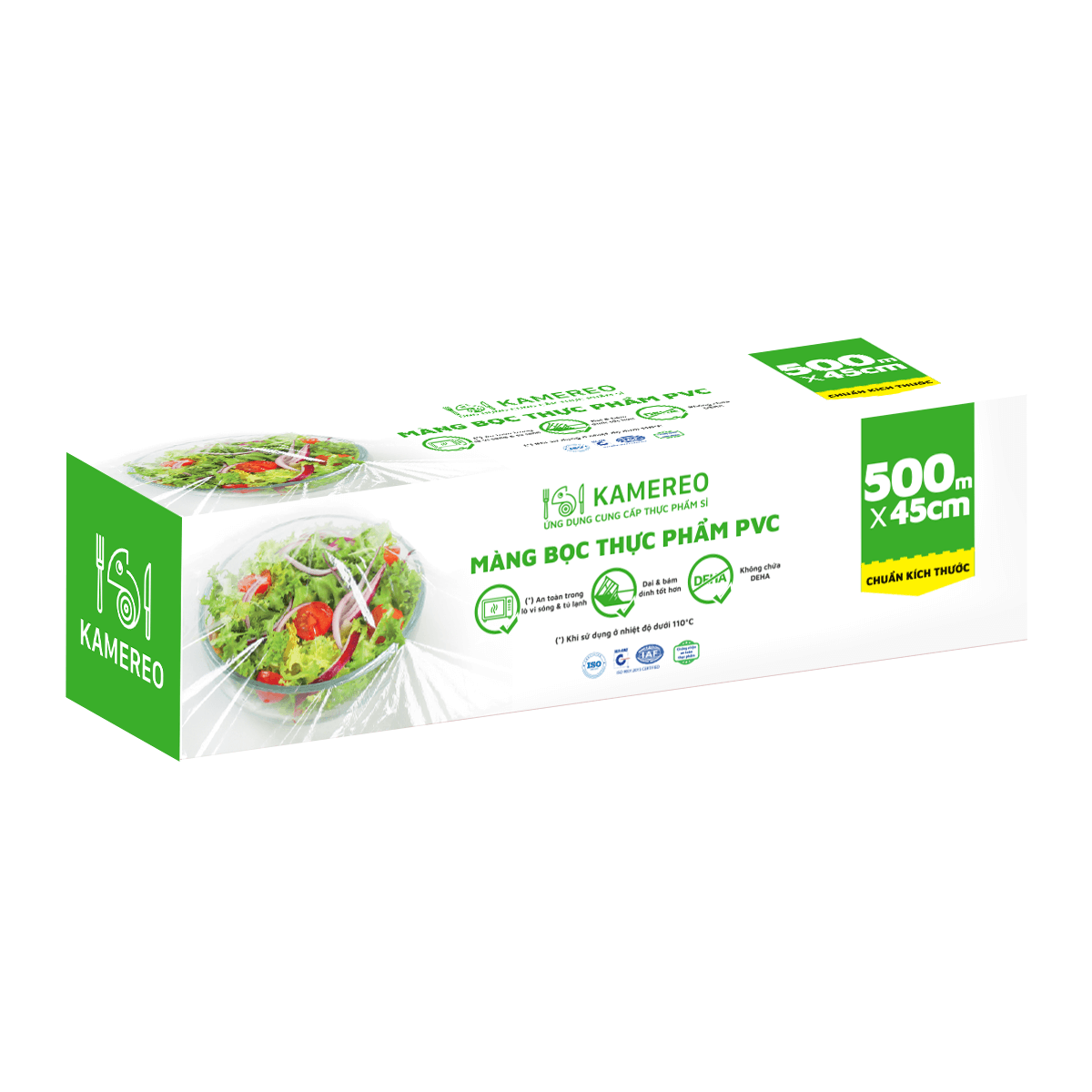 Màng Bọc Thực Phẩm Có Hộp Kamereo 45cm x 500m